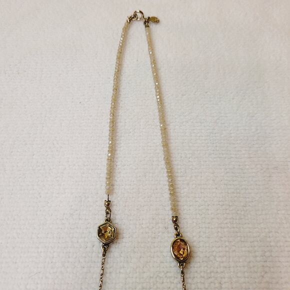 Loft long bead and stone necklace - Picture 2 of 7